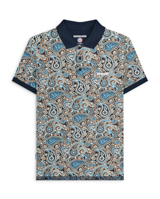 Big & Tall Paisley Brand Polo
