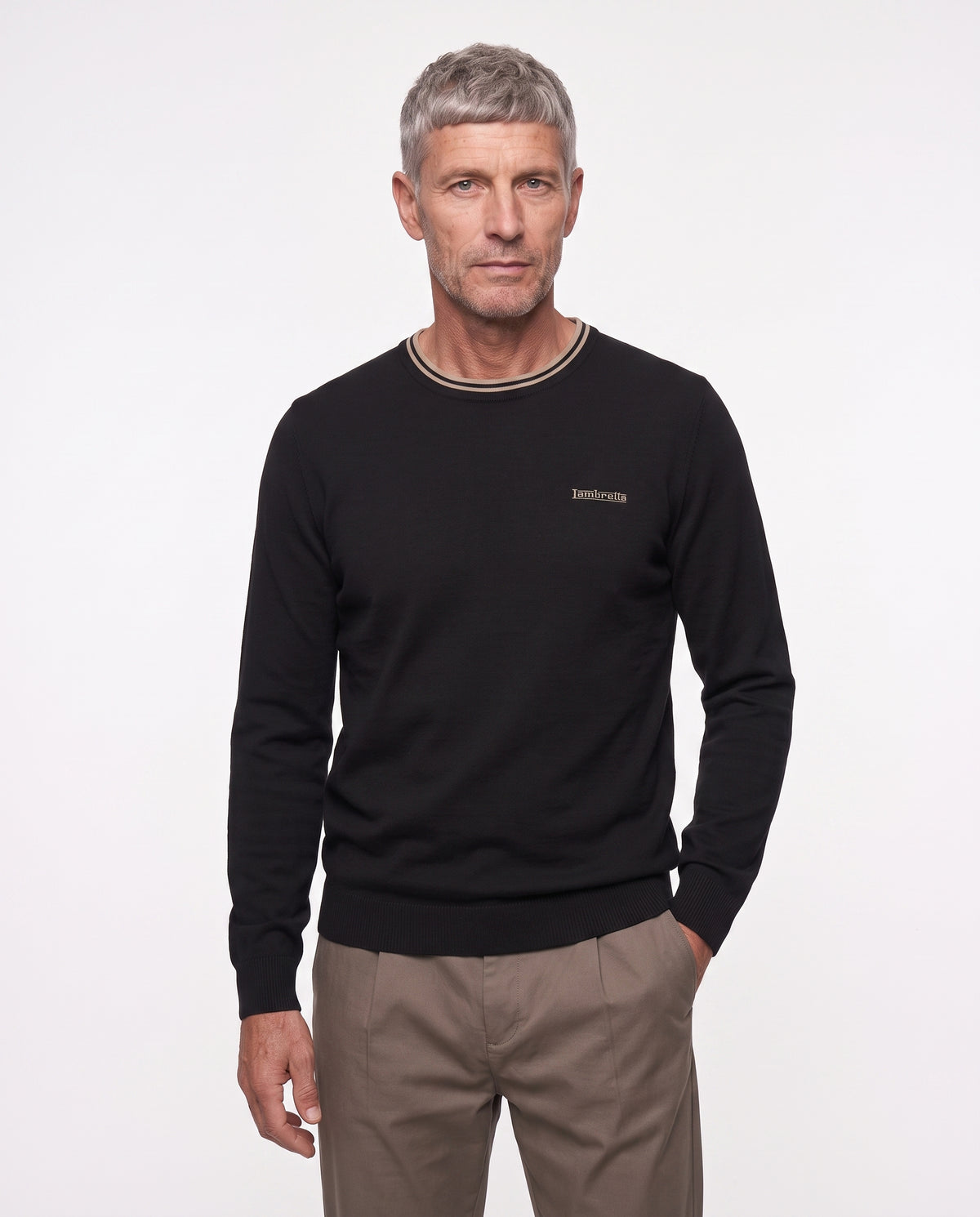 Tipped Knitted Jumper