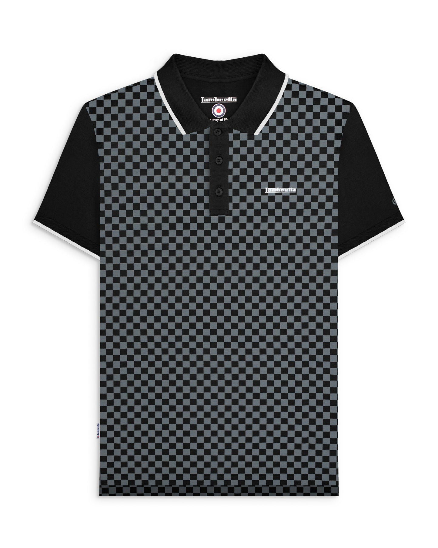 Two Tone AOP Polo