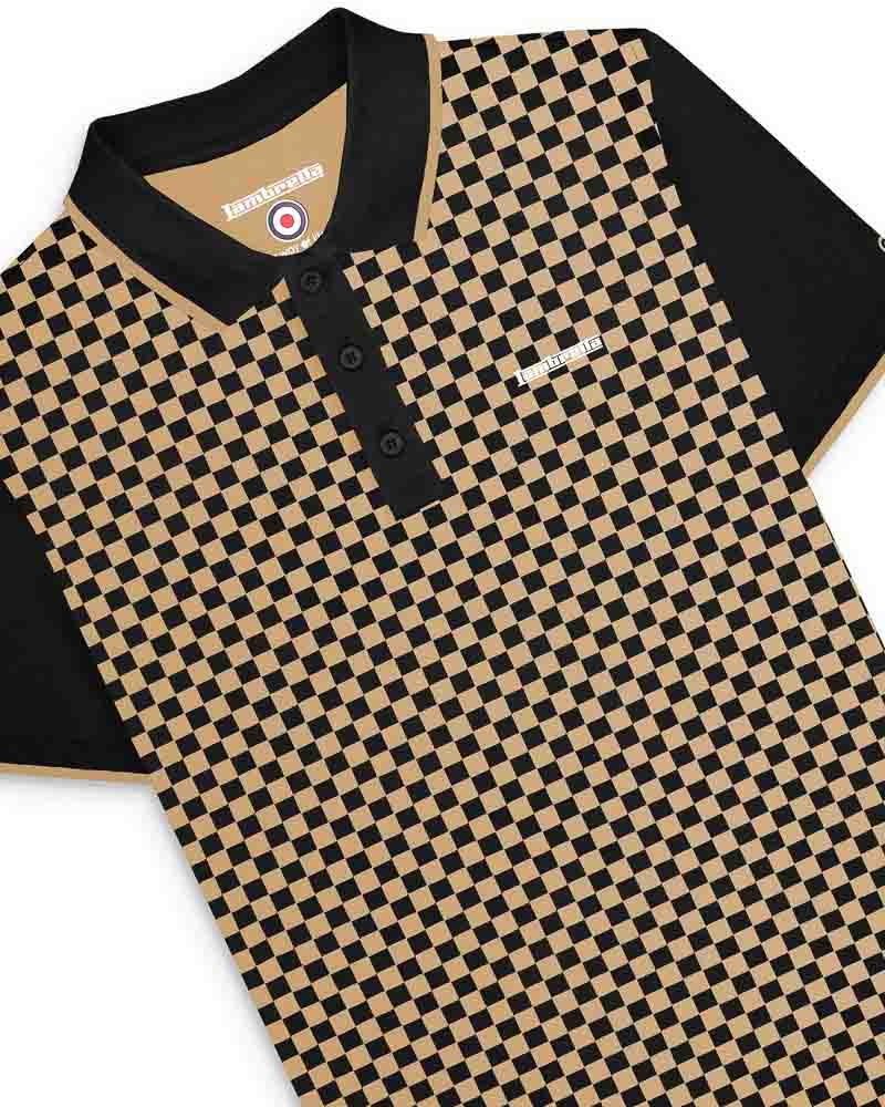Two Tone AOP Polo