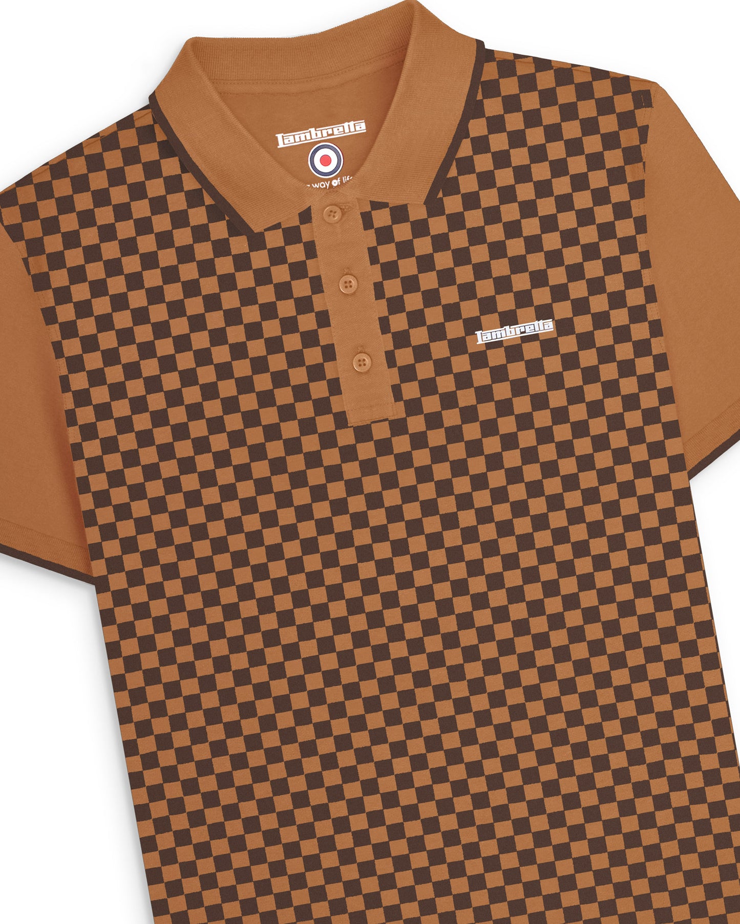 Two Tone AOP Polo