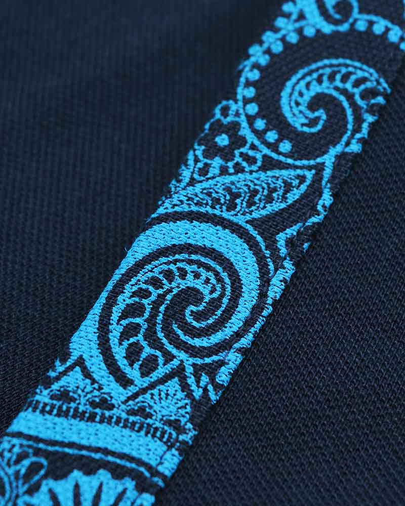 Paisley Taped Polo