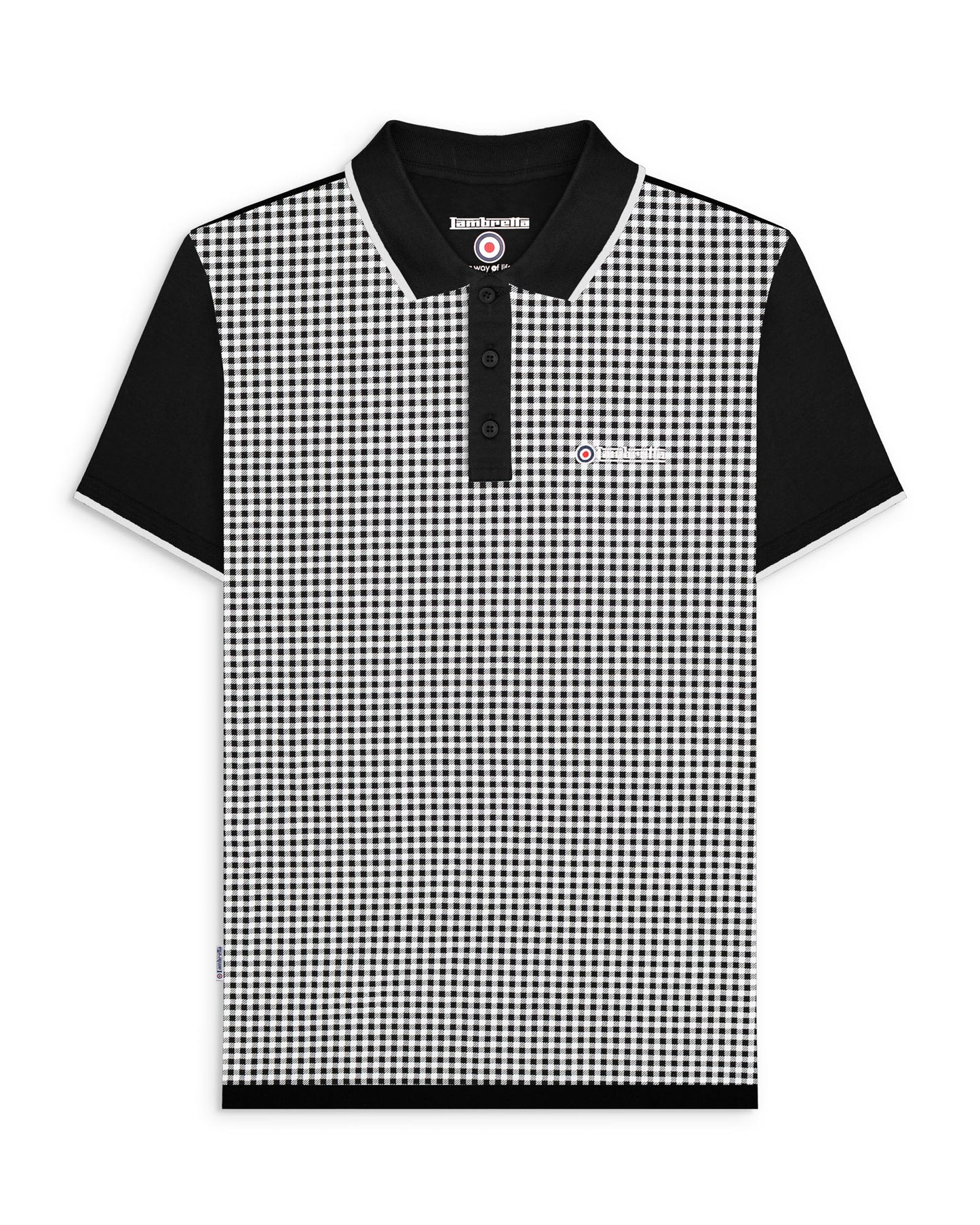 Big & Tall Gingham AOP Polo