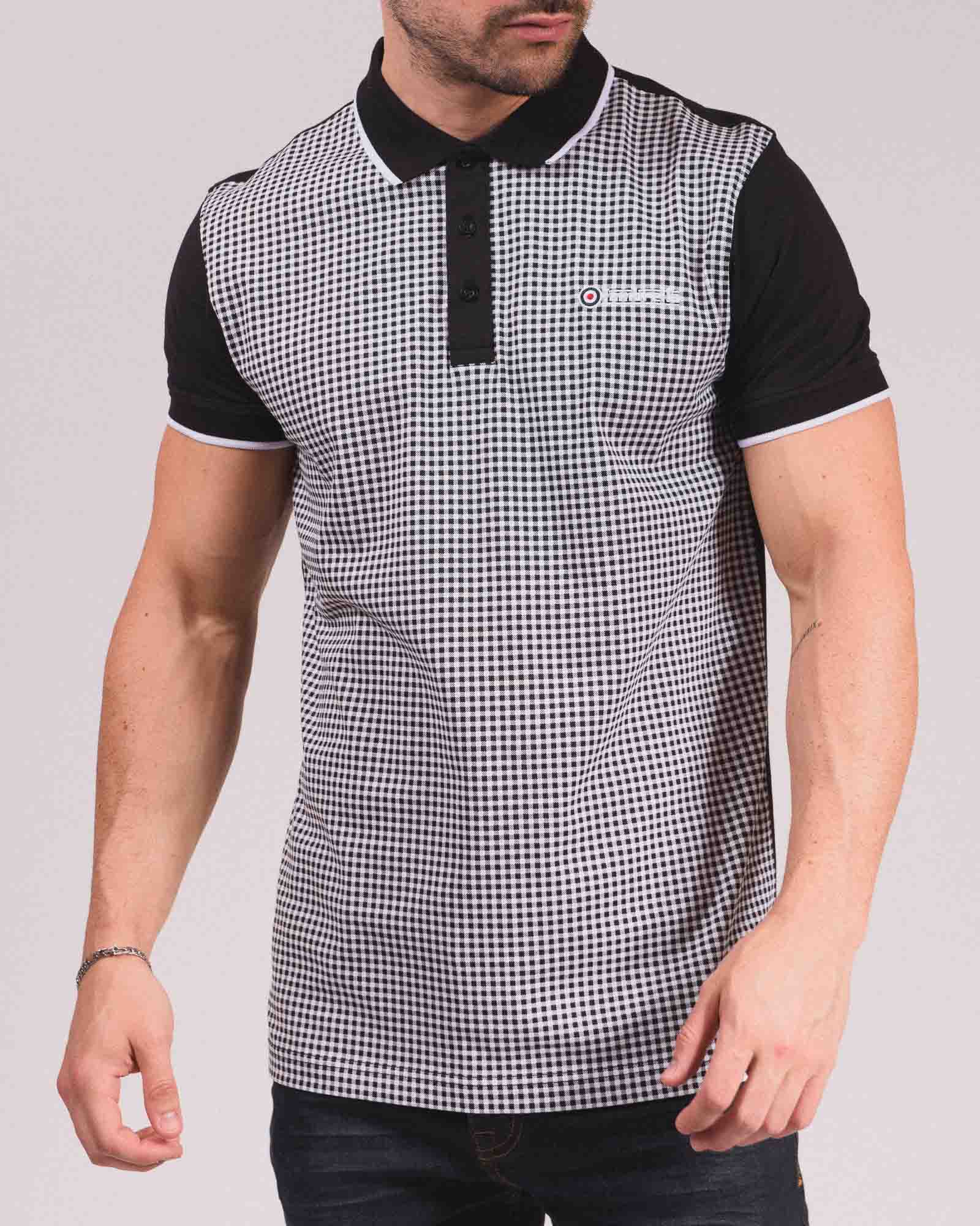 Gingham AOP Polo – Lambretta Clothing