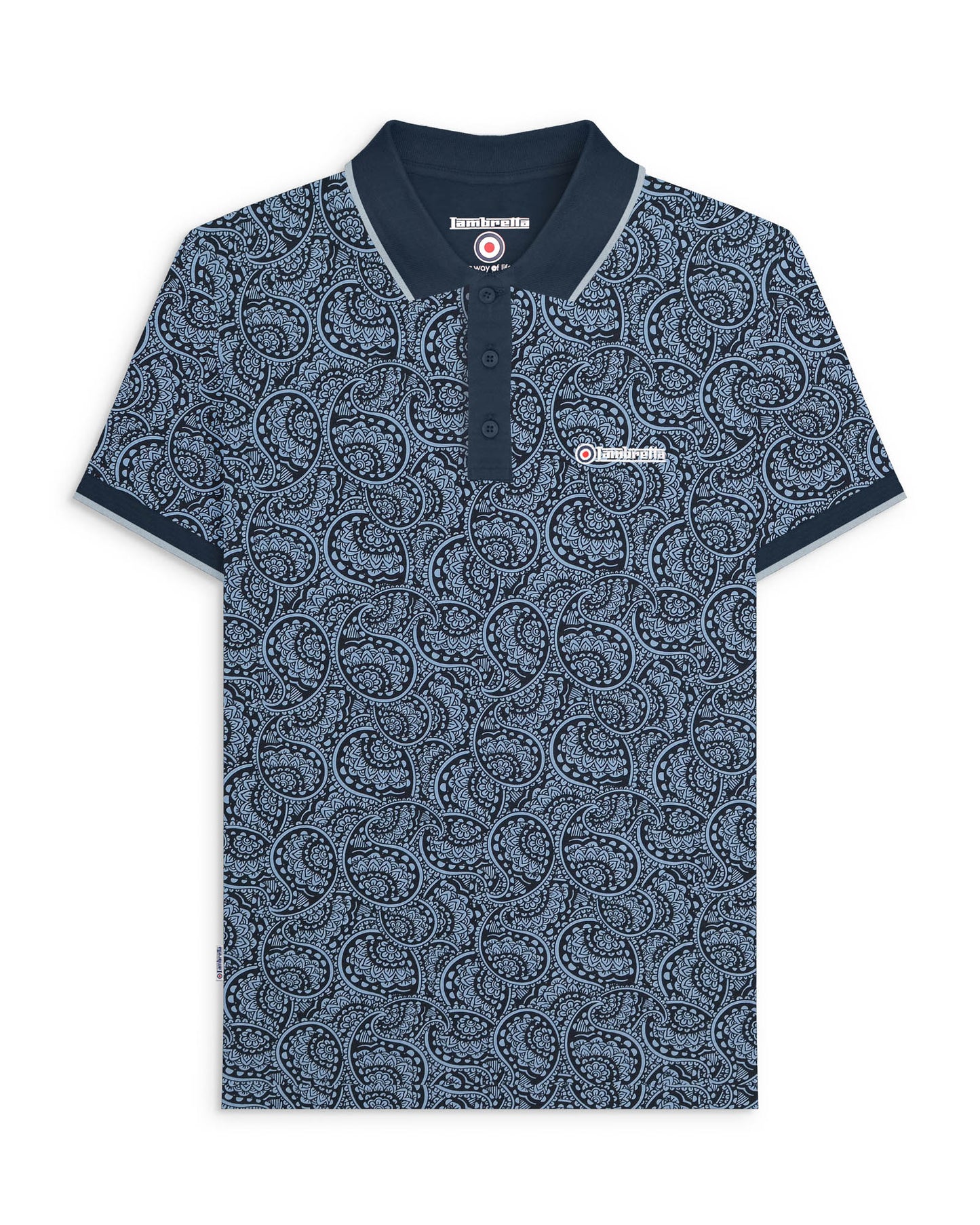 Big & Tall Paisley Tonal Polo