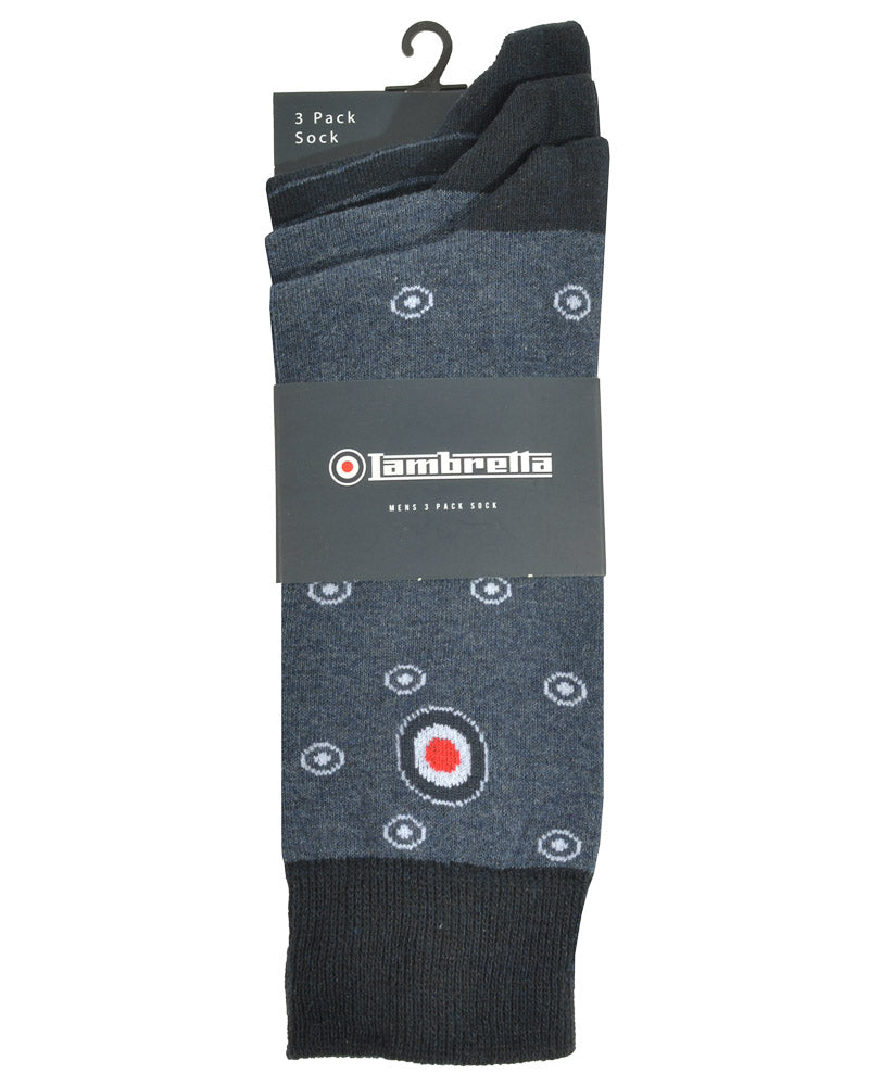 3 Pack Target Sock