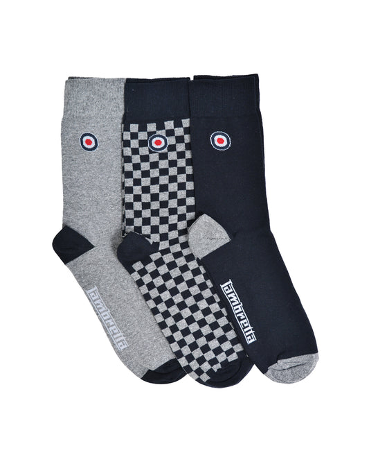 3 Pack Checker Sock