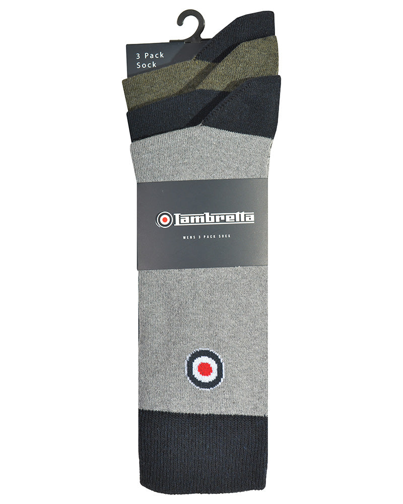 3 Pack Solid Sock