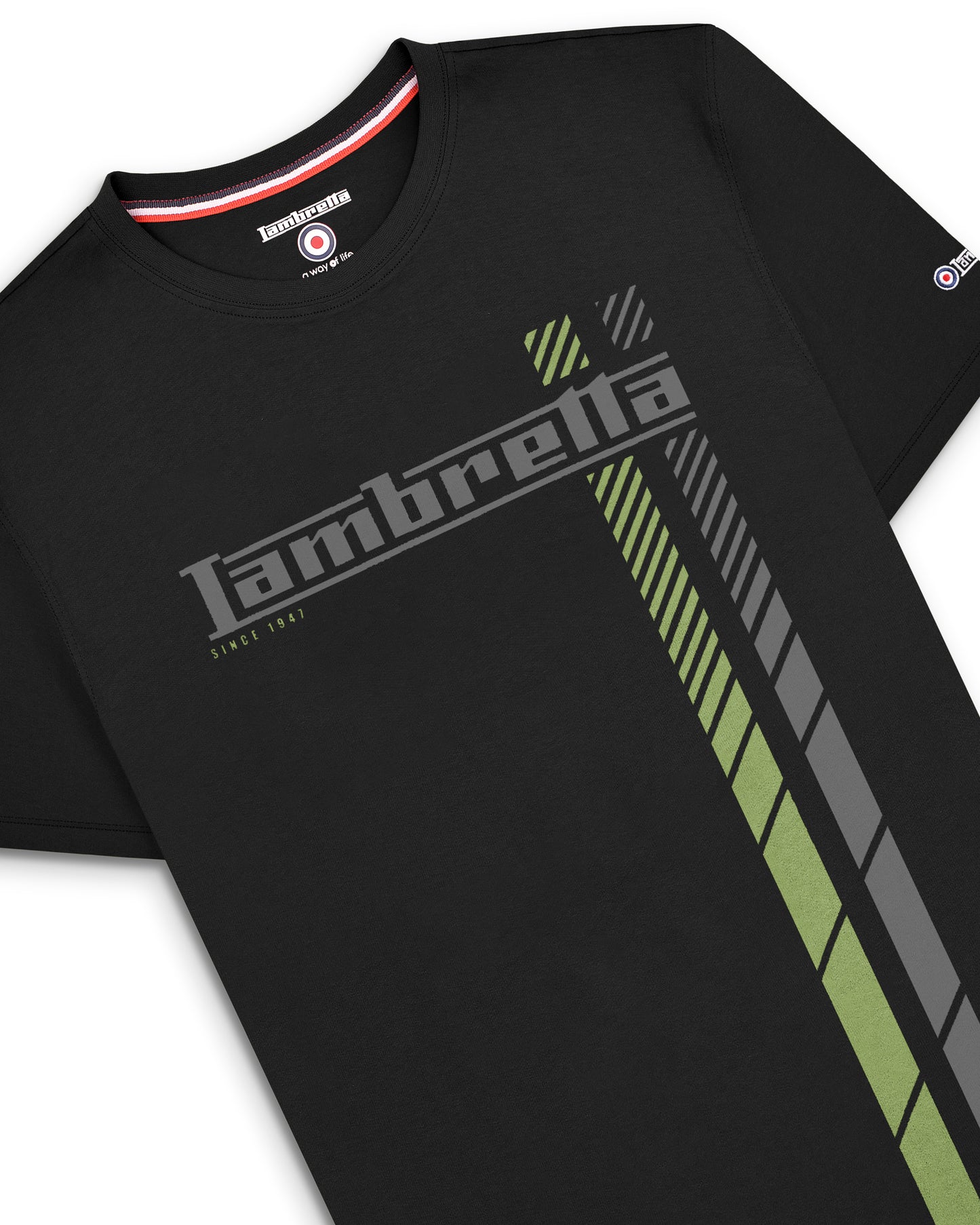 Fade Racing Stripe Tee