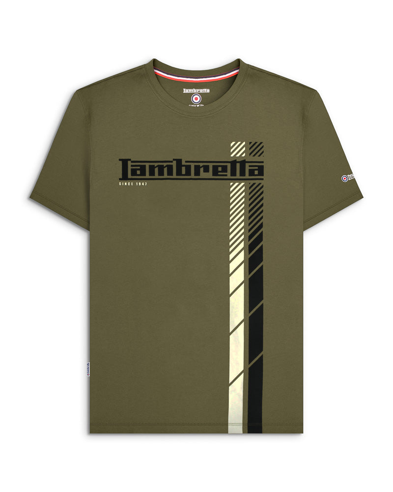 Fade Racing Stripe Tee