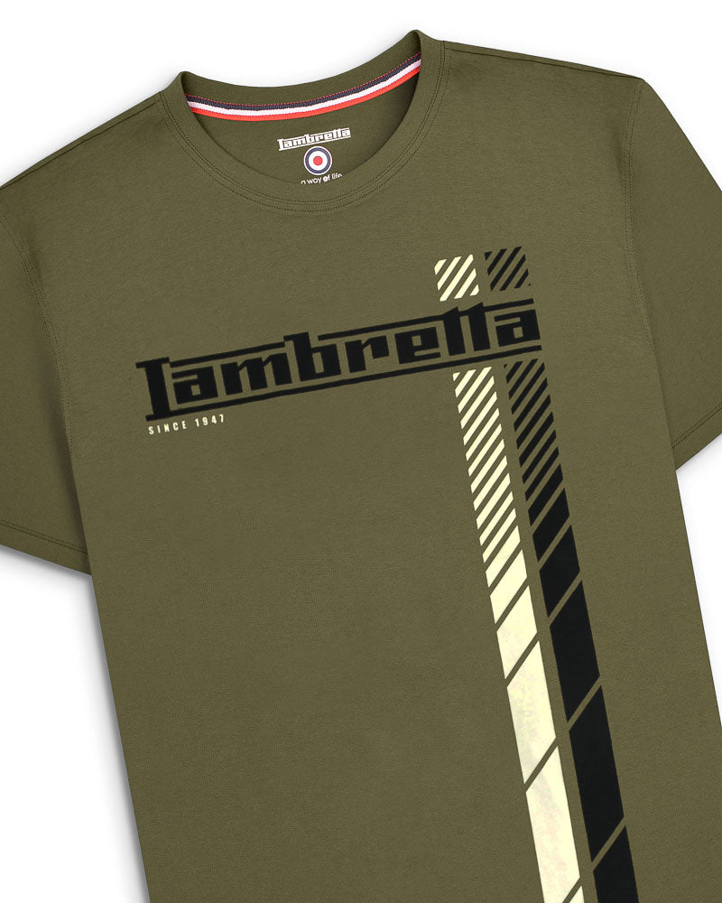 Fade Racing Stripe Tee