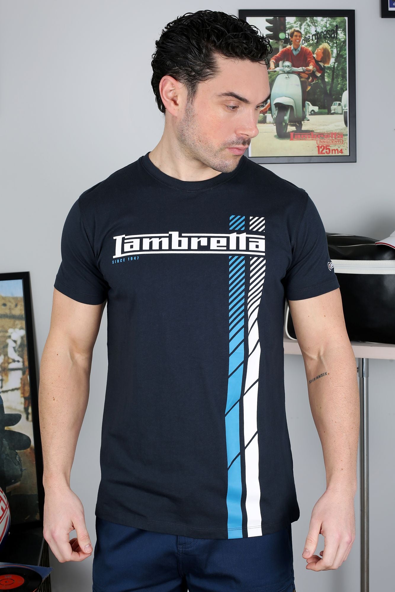 Fade Racing Stripe Tee