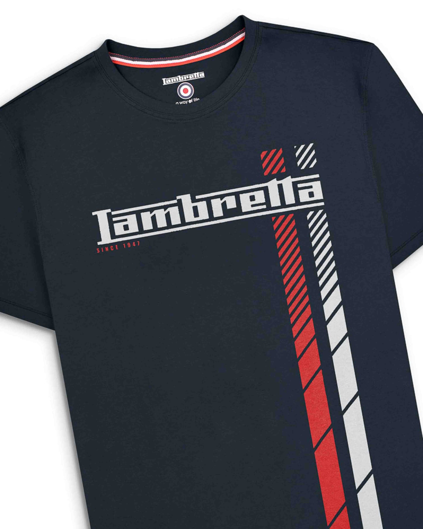 Fade Racing Stripe Tee