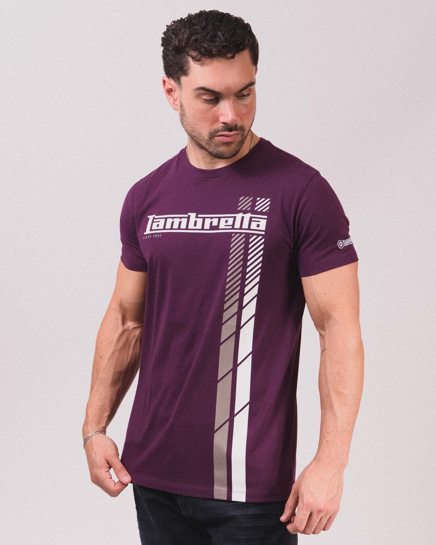 Fade Racing Stripe Tee