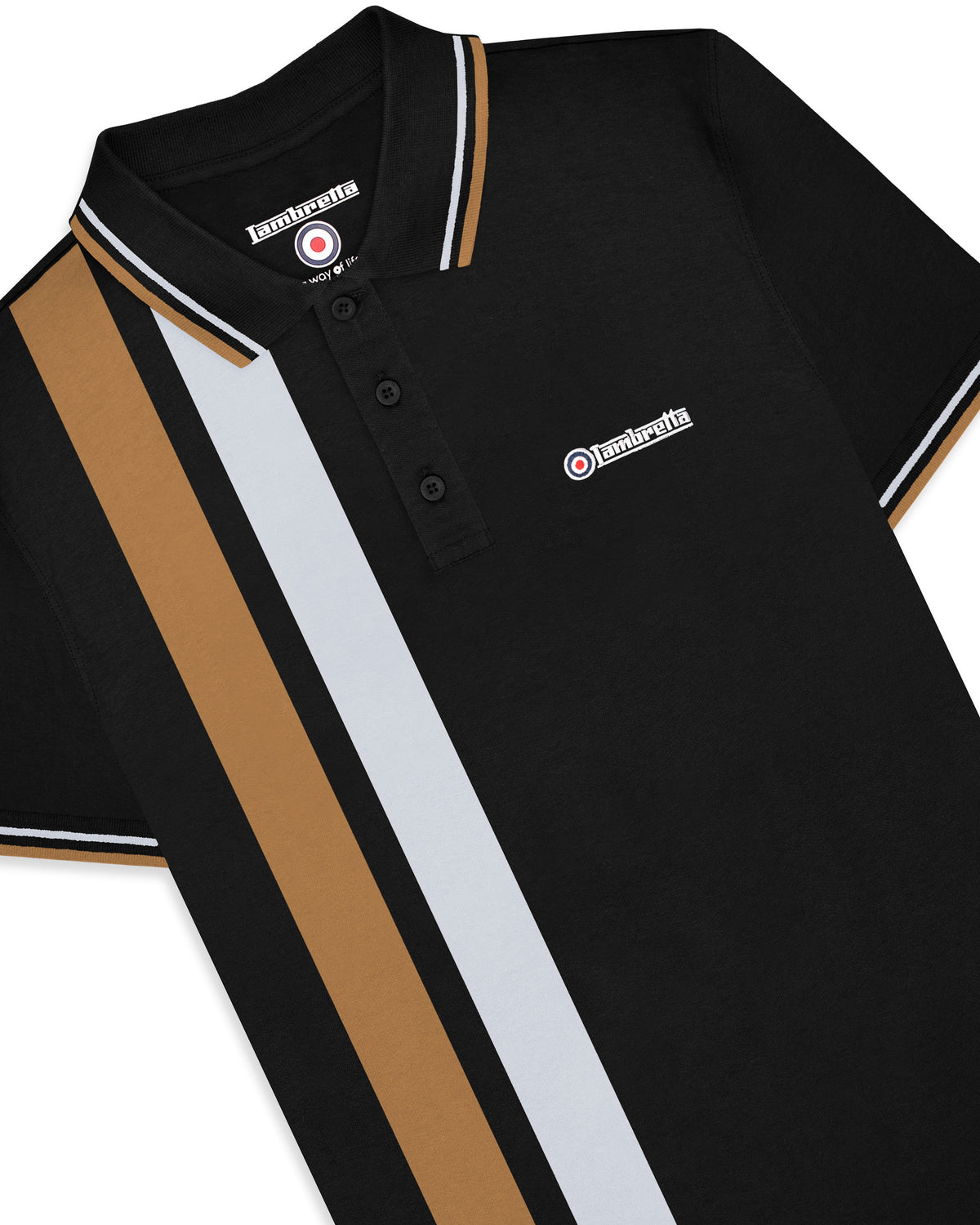 Vertical Stripe Polo