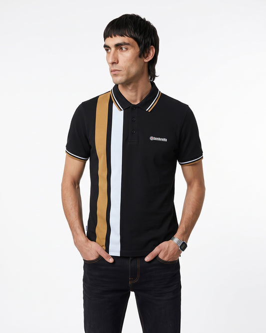 Vertical Stripe Polo