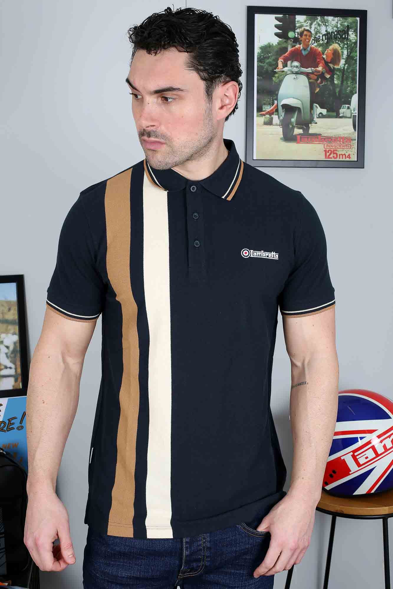 Vertical Stripe Polo