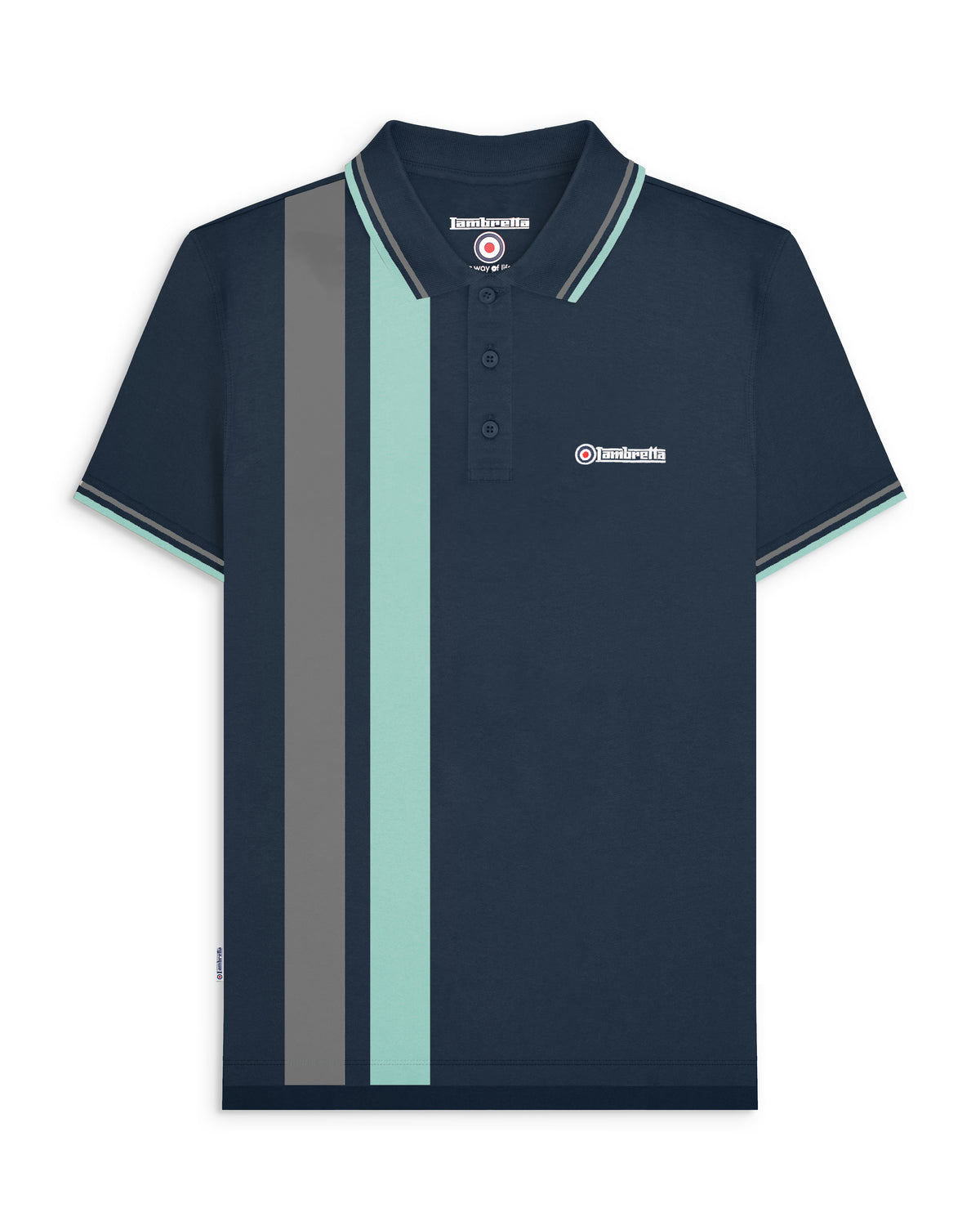 Vertical Stripe Polo