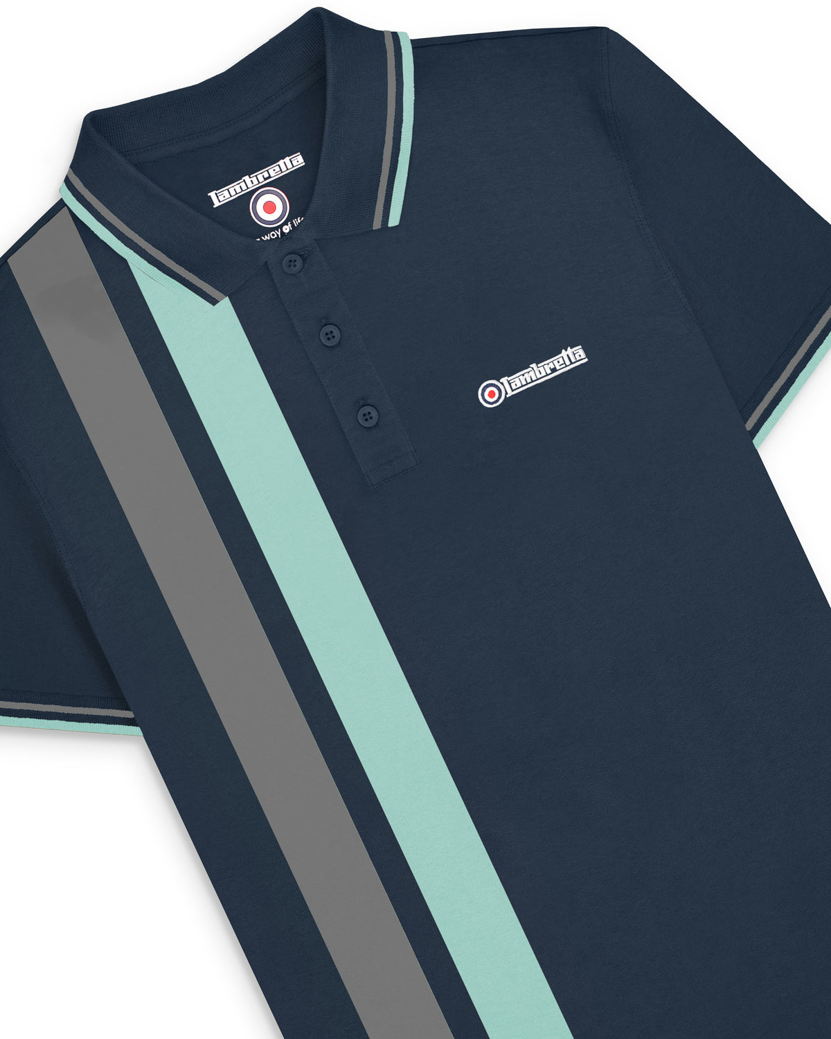 Vertical Stripe Polo