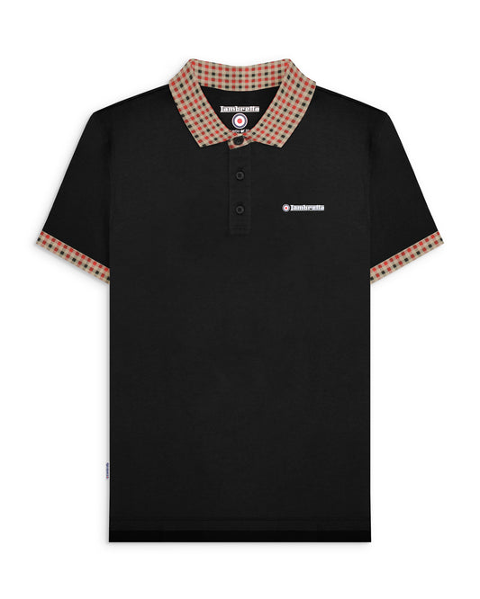 Gingham Collar Polo