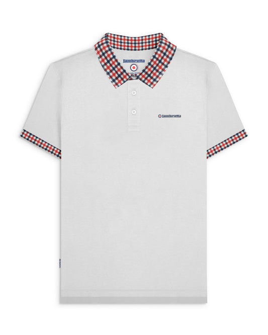 Gingham Collar Polo