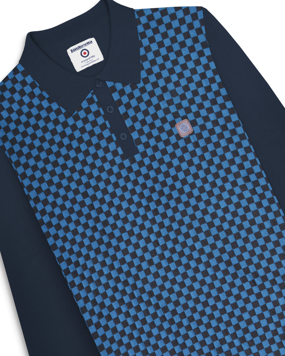 L/S Knitted Check Polo