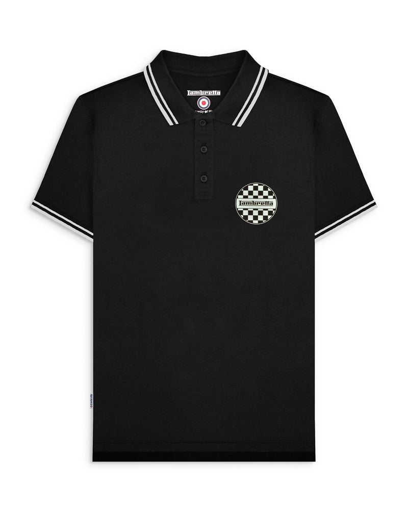 Two Tone Badge Polo