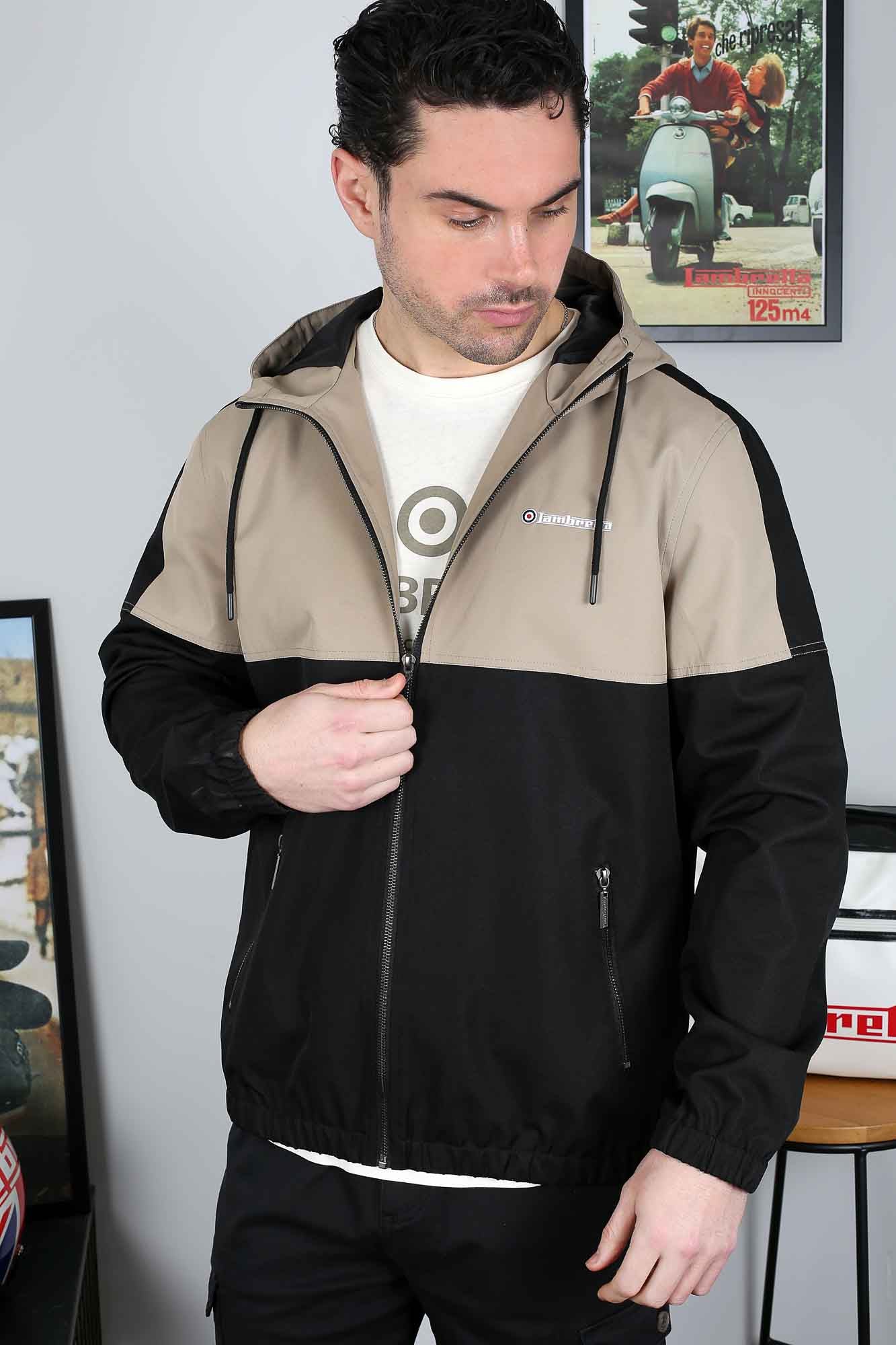 Contrast Panel Jacket – Lambretta Clothing