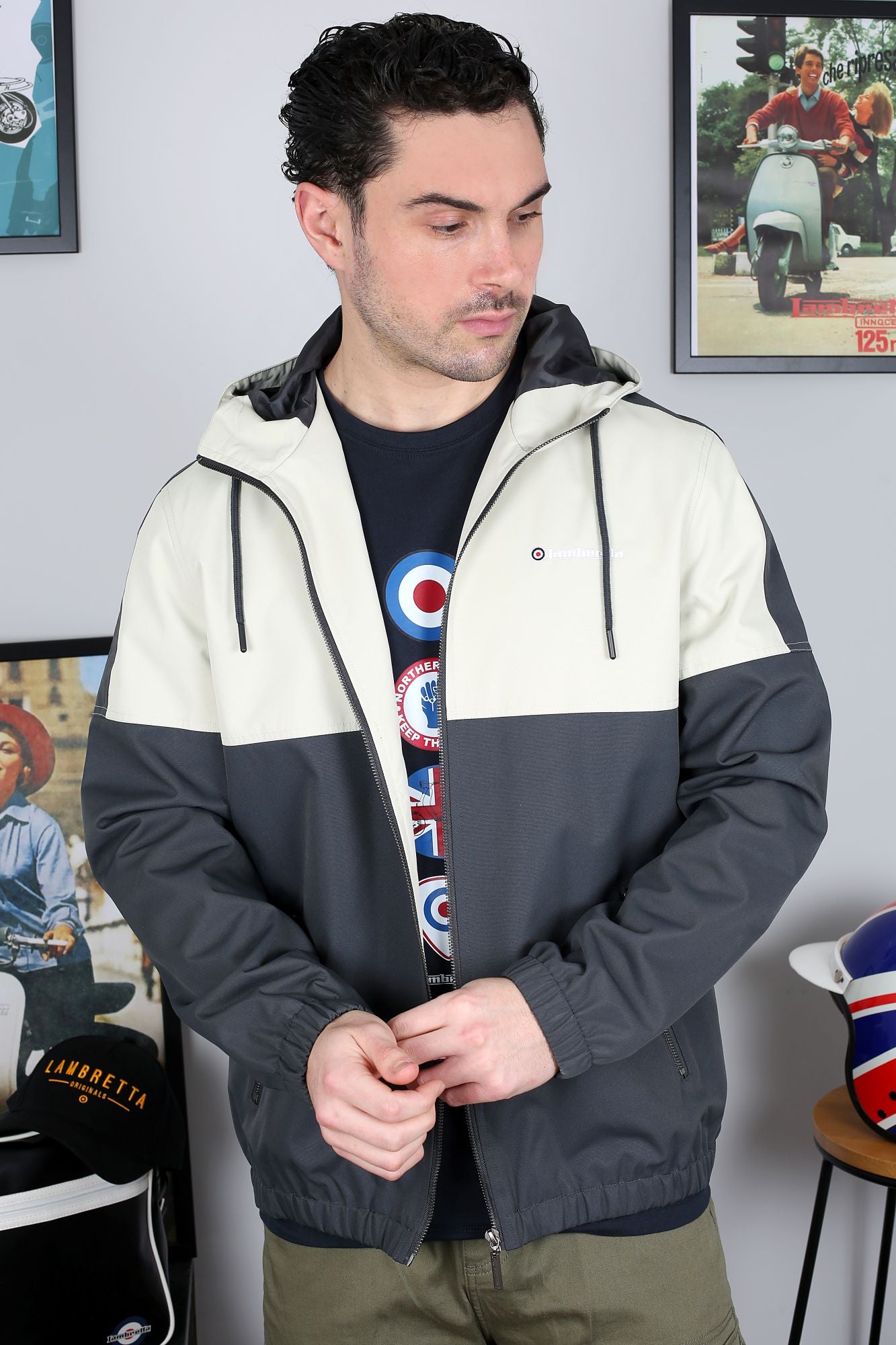 Contrast Panel Jacket