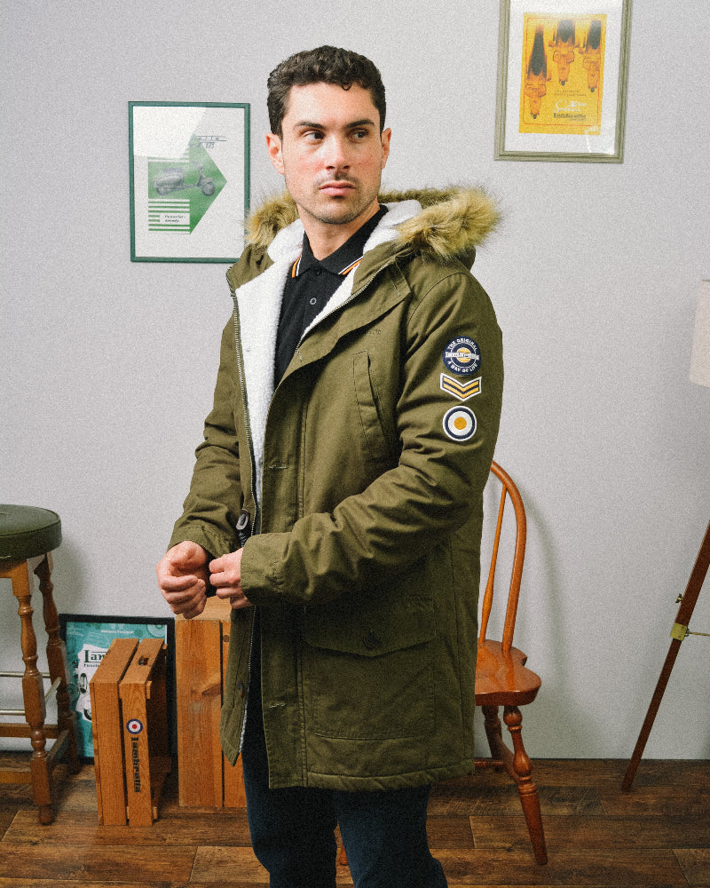 Sherpa Lined Parka – Lambretta Clothing