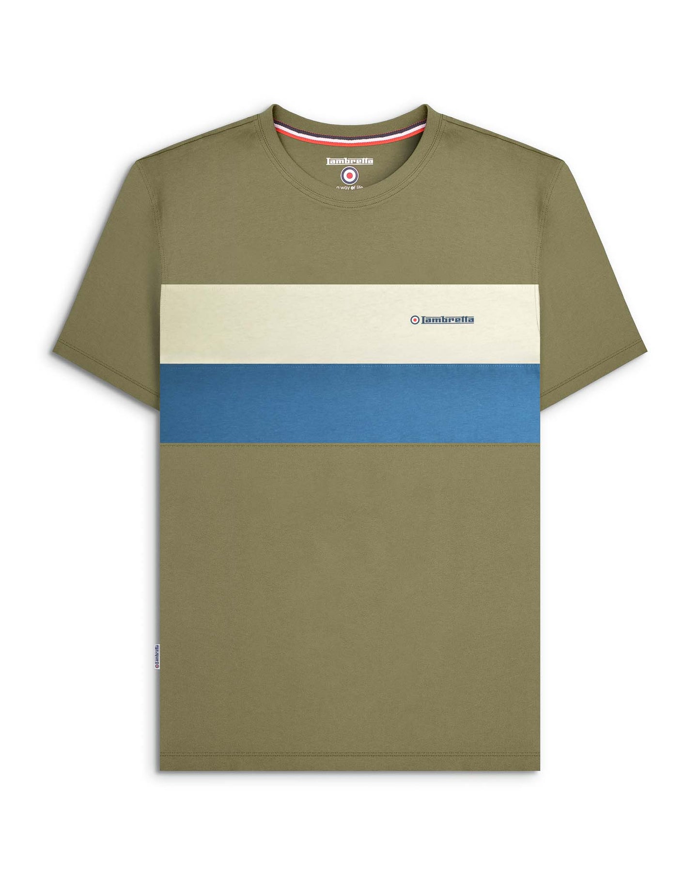 Lambretta Polo da uomo vintage con pannello, Nero , 4XL Lambretta Polo da uomo vintage con pannello, Nero , 4XL