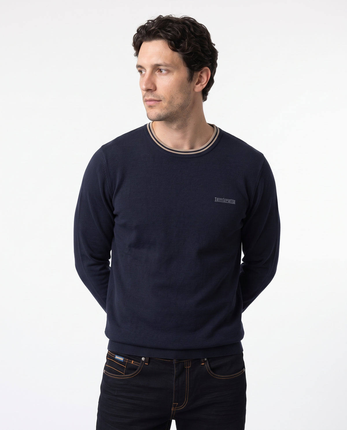 Tipped Knitted Jumper
