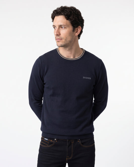 Tipped Knitted Jumper